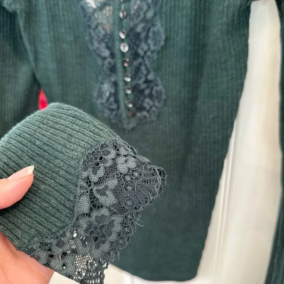 Free People Ribbed Longsleeve - Picture 3 of 4